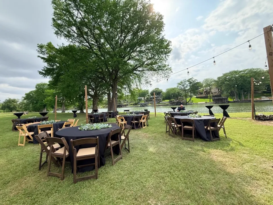 Shade trees along the Guadalupe River bank on the ranch